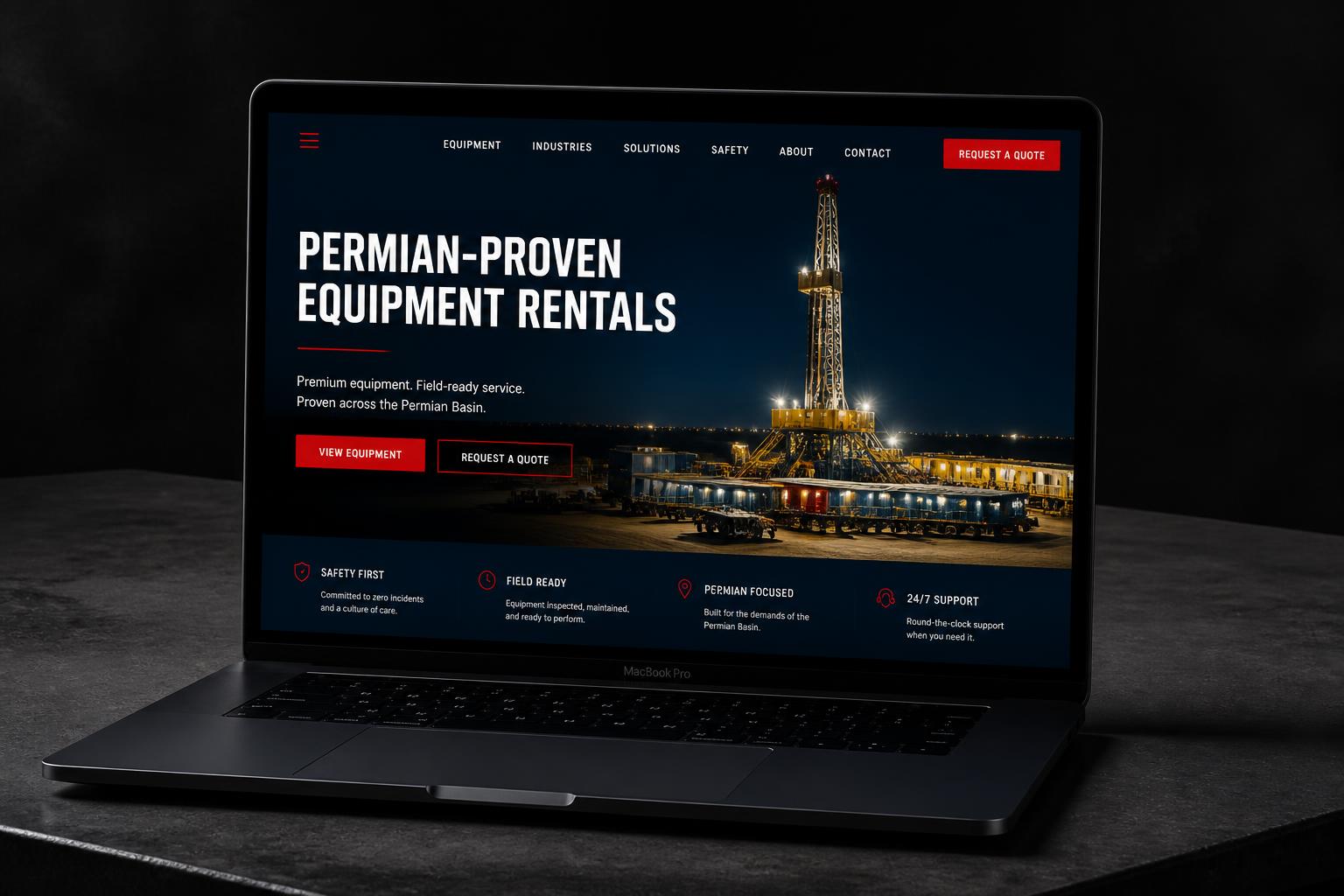 Advanced Equipment Rental — website case study